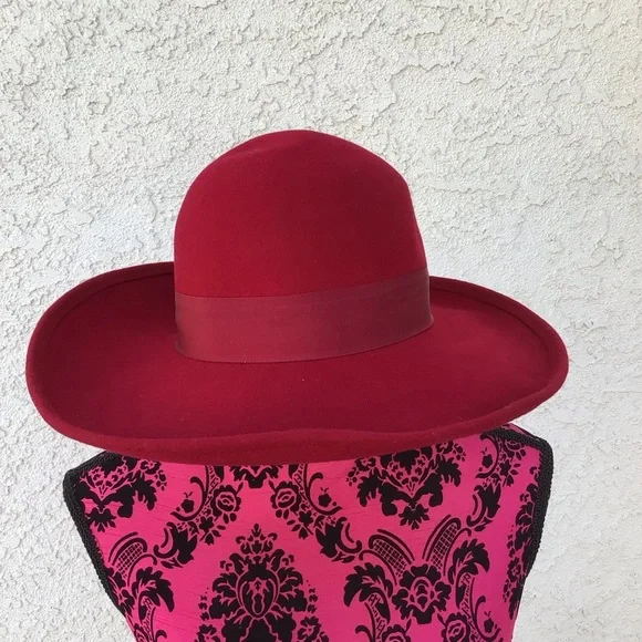 Vintage red Lancaster bow wool hat - Picture 4 of 4